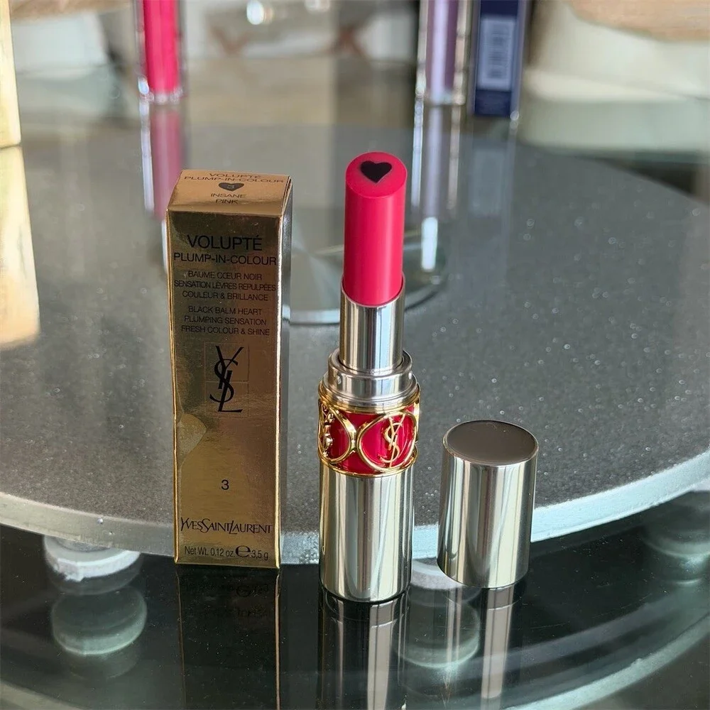 Yves Saint Laurent Volupte Plump-In-Colour Lip Balm #3 Insane Pink BNIB